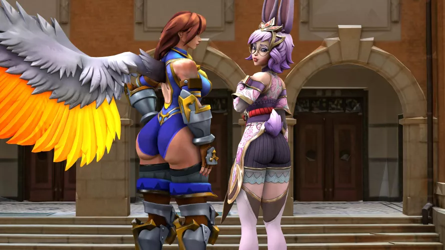 I love the size difference between their butts and thighs (SpringInHyryle/BeyondTheMaze) by SpringInHyrule