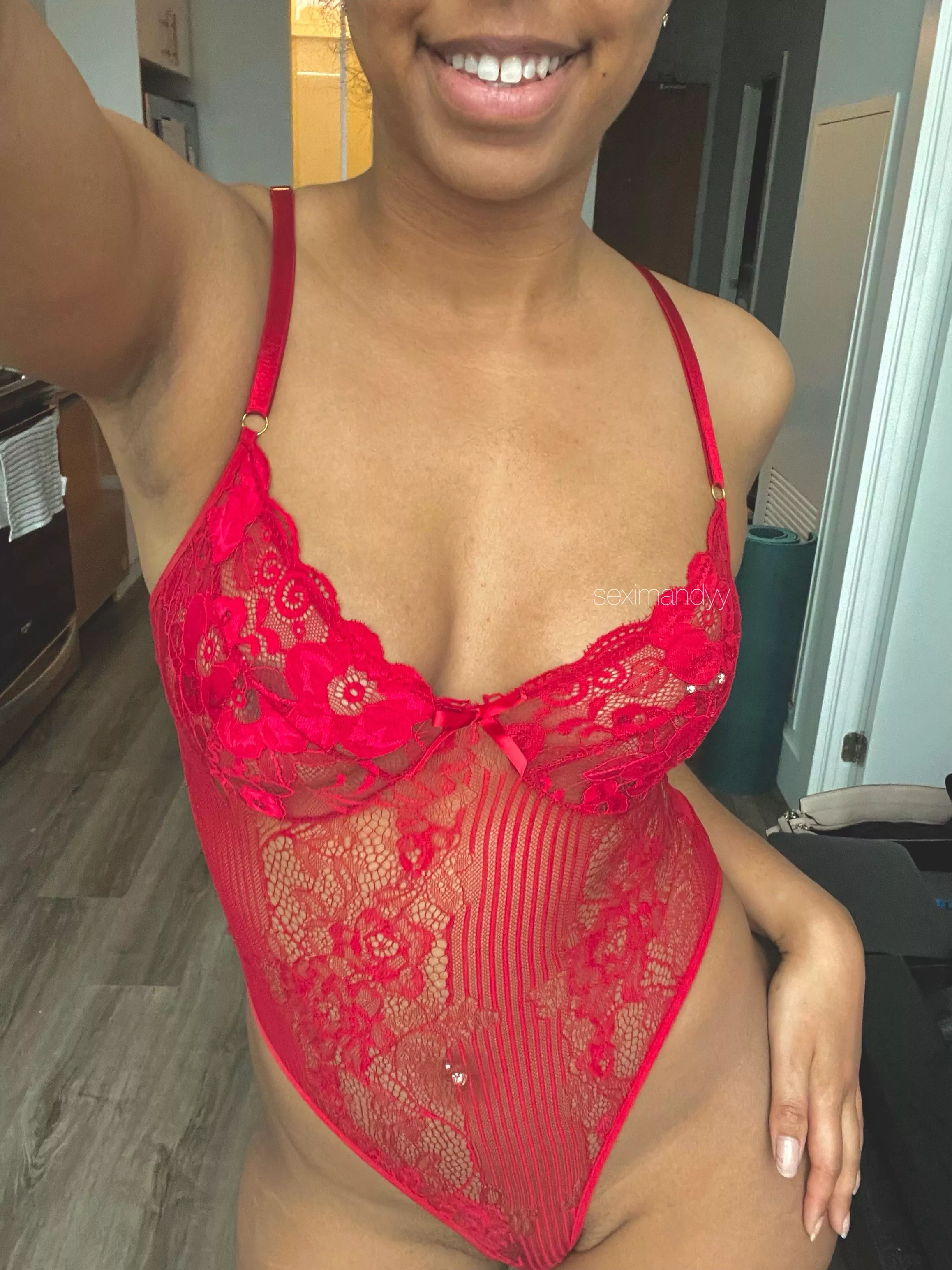 I was told I look good in red so.. posted by Seximandyy