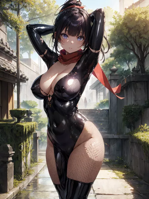 Latex Kunoichi by CheetahSperm18