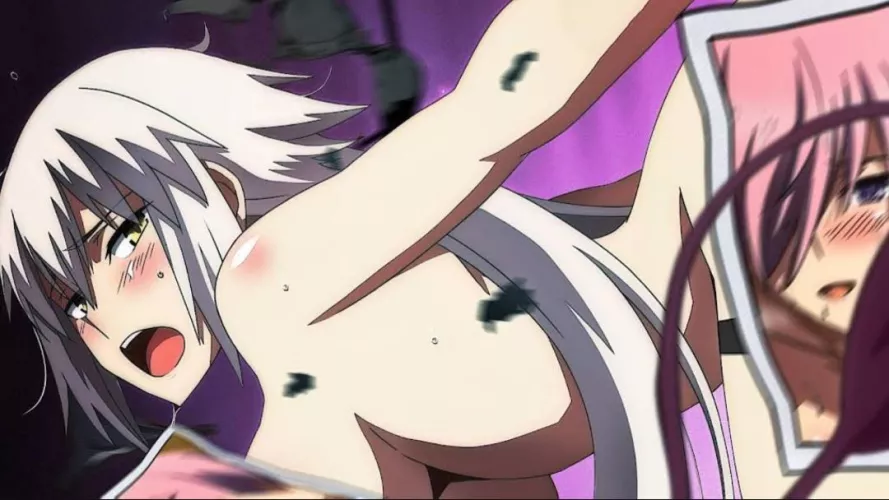 LF Color source: 2girls, white hair, pink hair, doggystyle, nude by Willing_Grocery7352