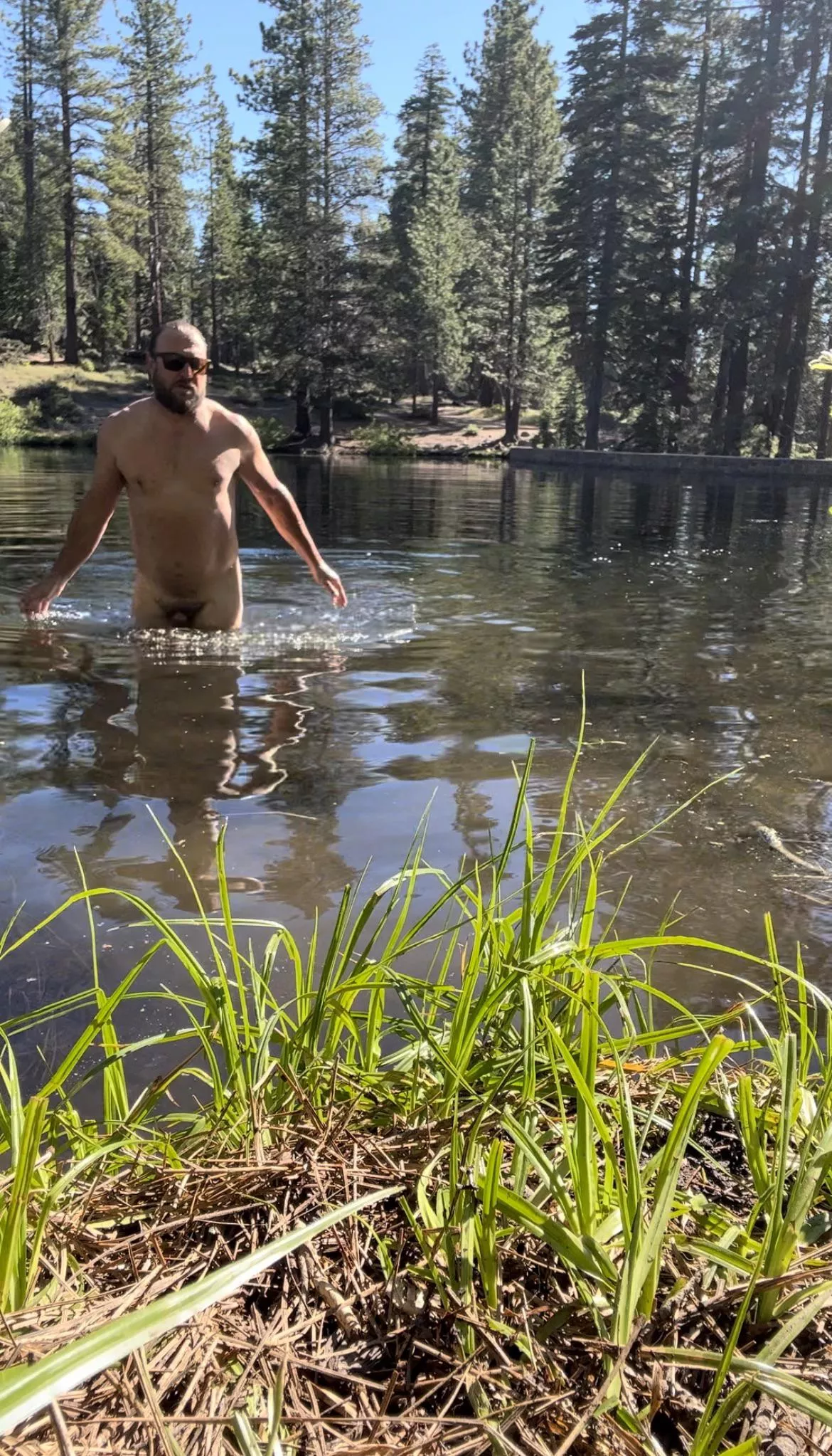 Nothing better than finding a quiet lake to cool off in! posted by funkynotion