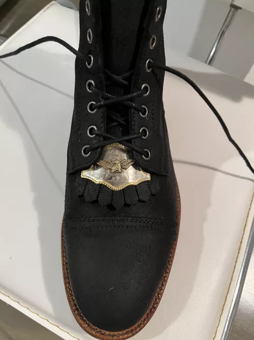 Parkhurst The Richmond - Black Waxy with Kiltie and Medallion, WDYT? by Hungry_Glass5009