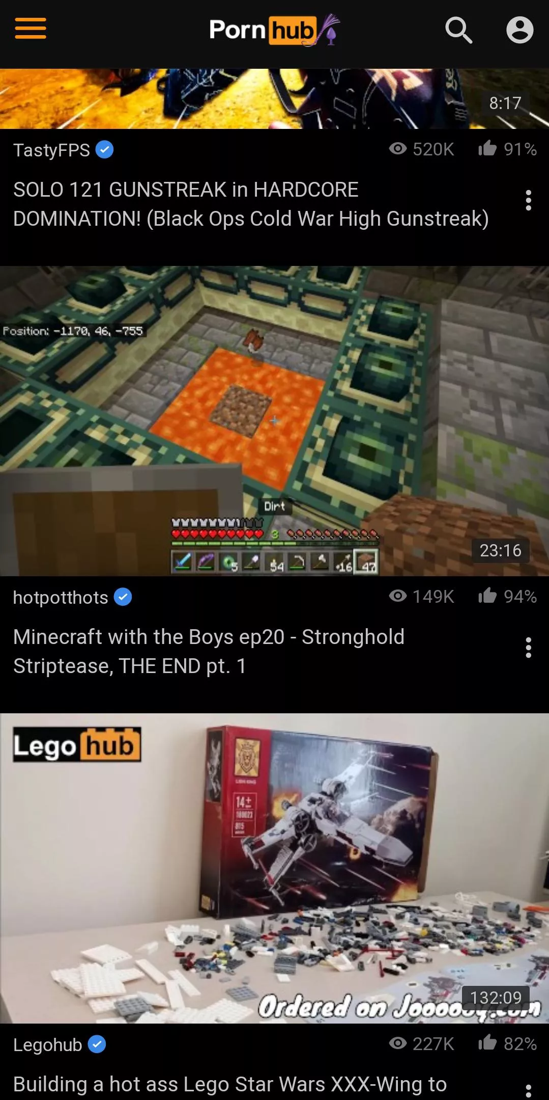 Peak Pornhub recommendations. I don't know where else to post this. posted by _M_o_n_k_e_H