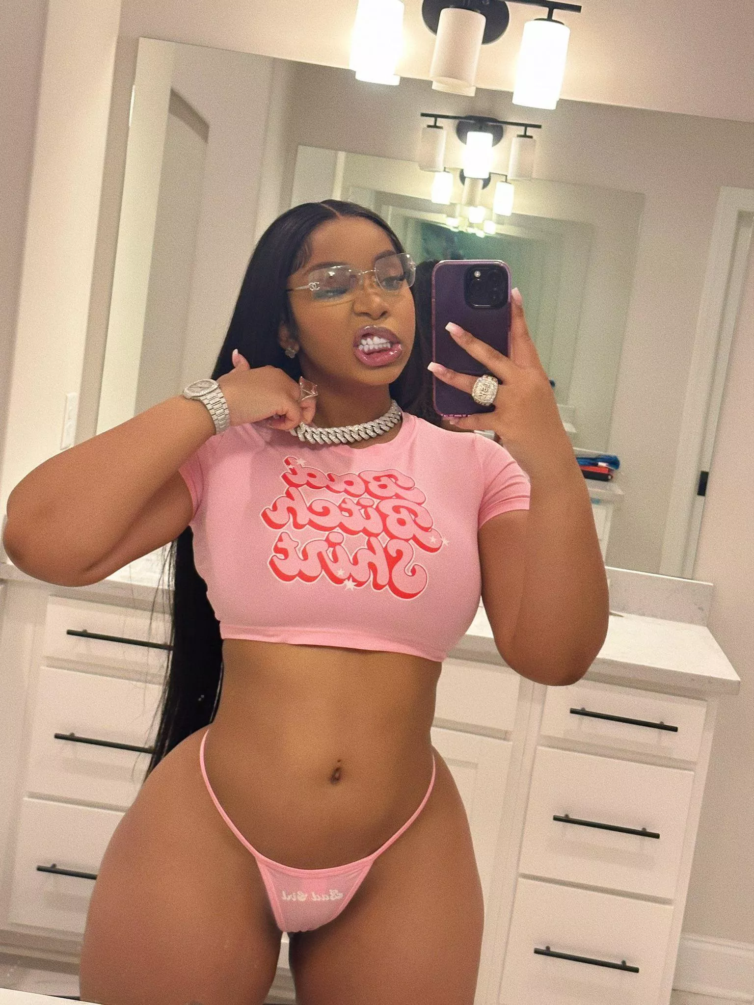 Rapper LightskinKeshia posted by Blowcheeze202