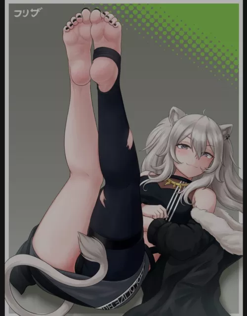 Shishiro's soles in the air (Efreezerarts) [Hololive] by _swefeet