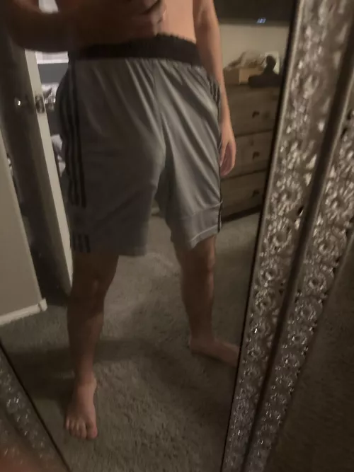 Should I be embarrassed to wear these in public ? Serious question… It’s looks like I have a boner or something however it’s my balls they tend to push my penis outwards. by EveryDayIsAGlo222