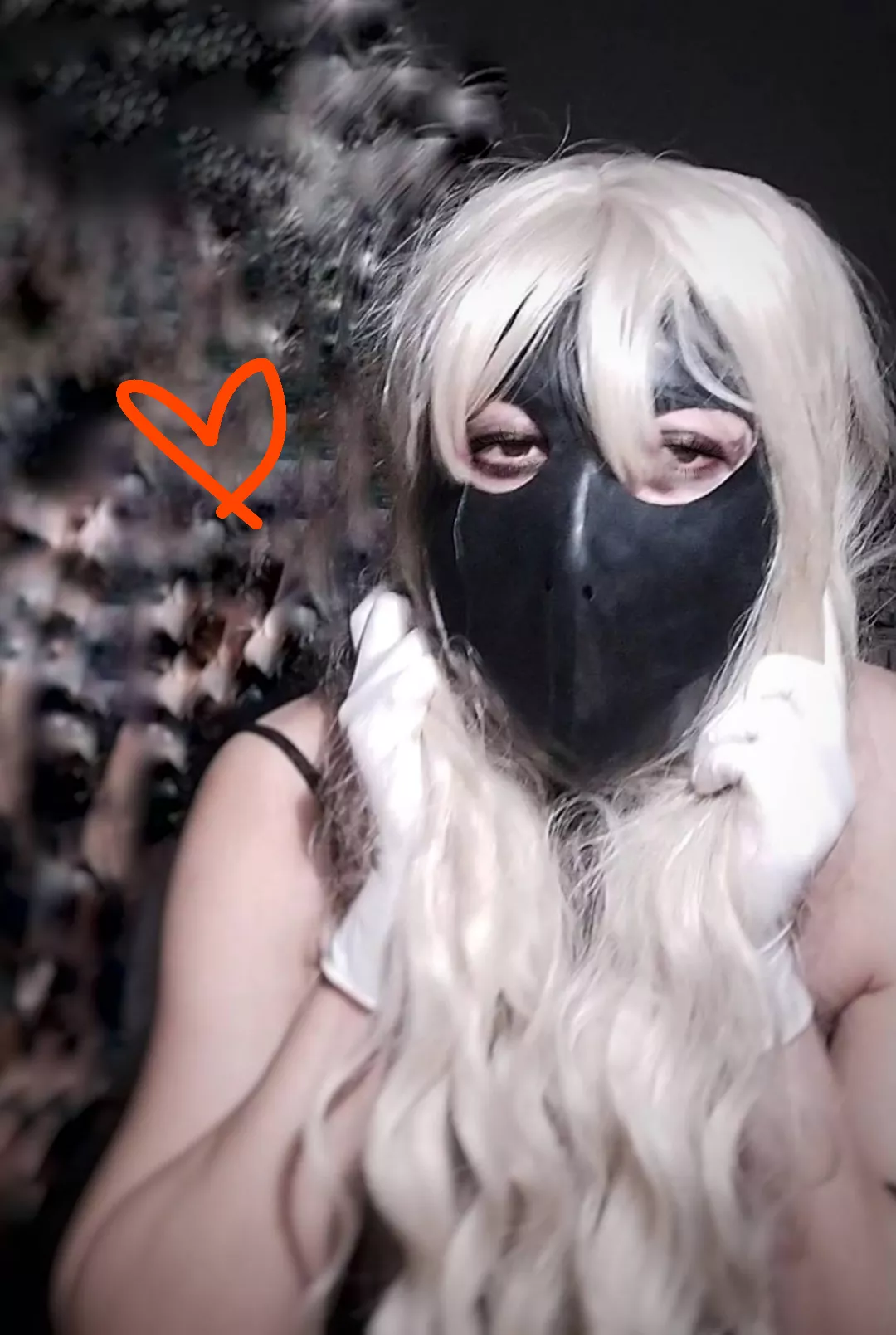 tape gagged in my latex hood posted by agathagray