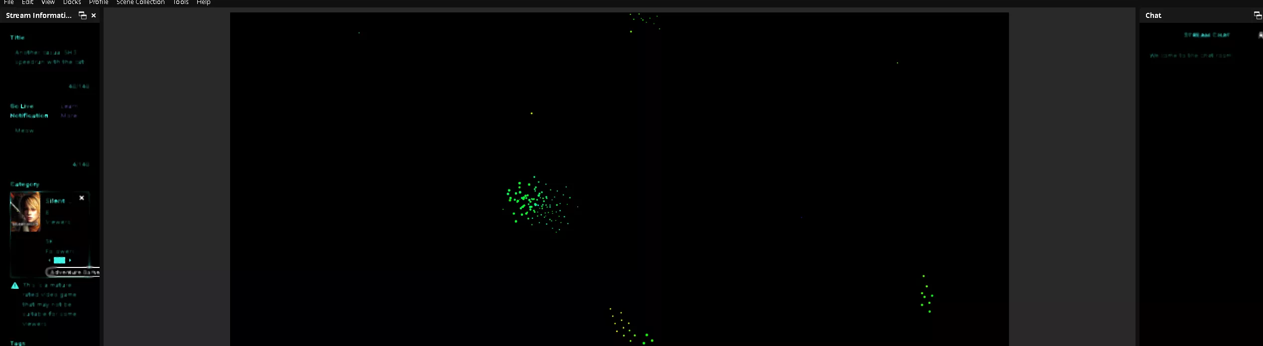 Are these docks not loading because of Twitch? Everything else is fine. Stream is fine. Reset PC & OBS. Logged out of Account. Undocked. Refresh helps but then blurs immediately. I tried r/obs but cant post pics. Appreciate any help, thank you. posted by LifeIsOneBigFractal