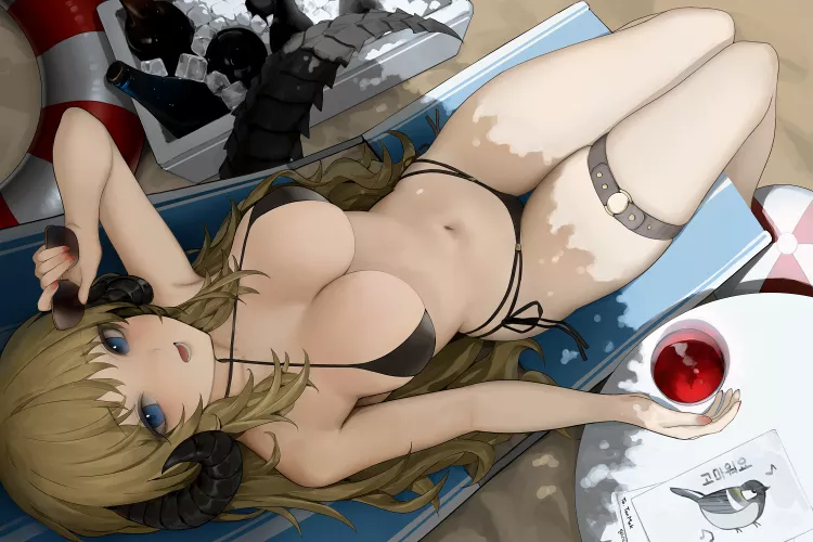 Chilling on a beach [Artist's Original] by x54dc5zx8