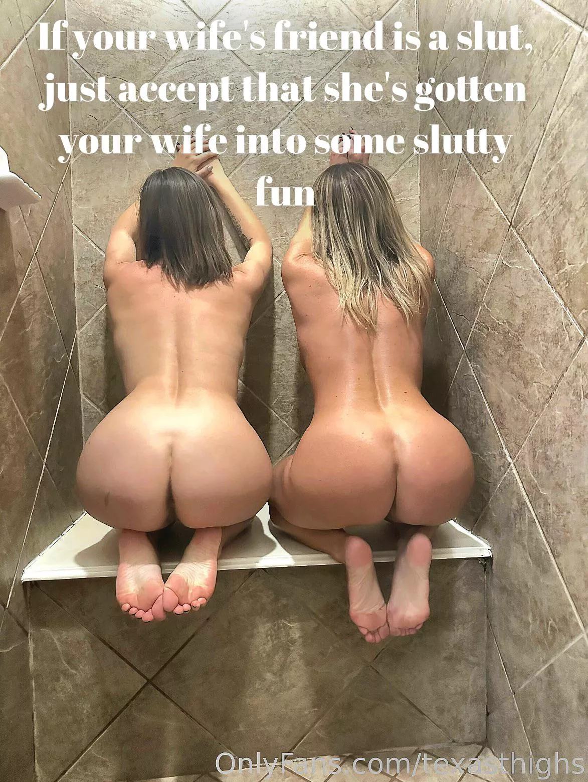 Even if your wife is straight laced, if her friend is a wild slut, just accept that she’s gotten your wife into some slutty fun. posted by Dramatic_Annual4192
