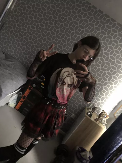 How do we like this fit? 🖤💜🖤 by TheHiddenFem07