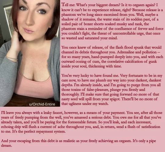 I am going to purge from you all those toxins of false pleasure 🖤 by Orchid-Entire