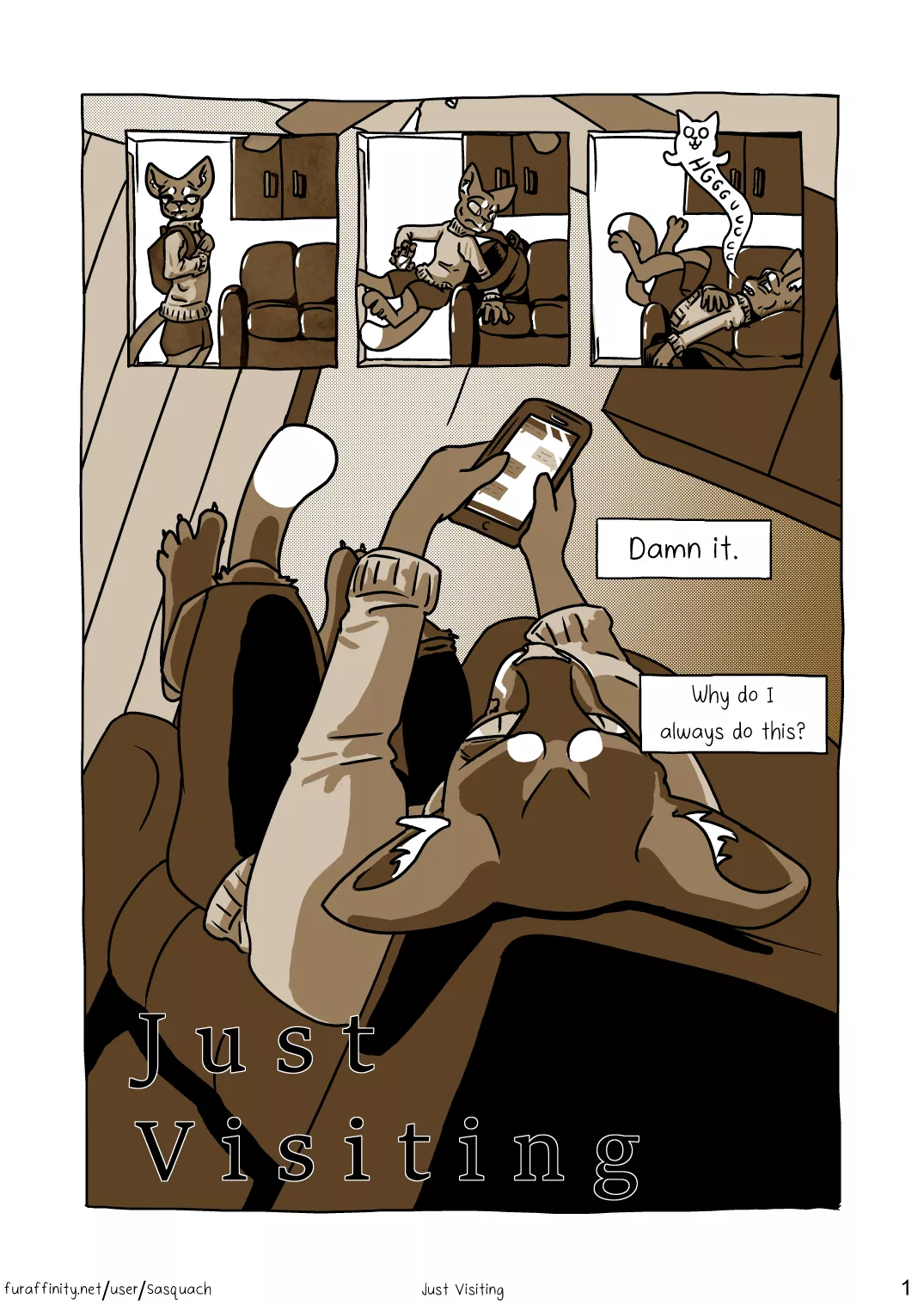 Just Visiting (Sasquach/OC) [MM] Full link in replies posted by leiseratte