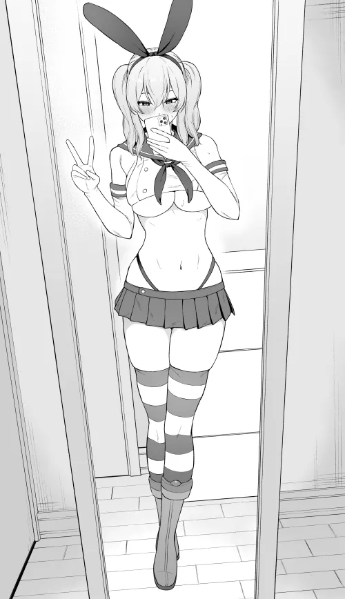 Kashima cosplaying Shimakaze (Takaman) [KanColle] by llamanatee