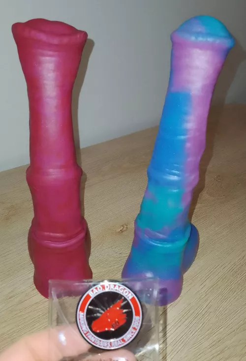 My new M/m unflared Chance next to my M/m flared chance. Plus I got a coin by rolypolykanga