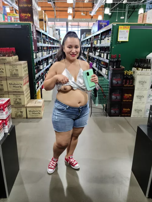 See me at bevmo for a flash! by loveboobs420