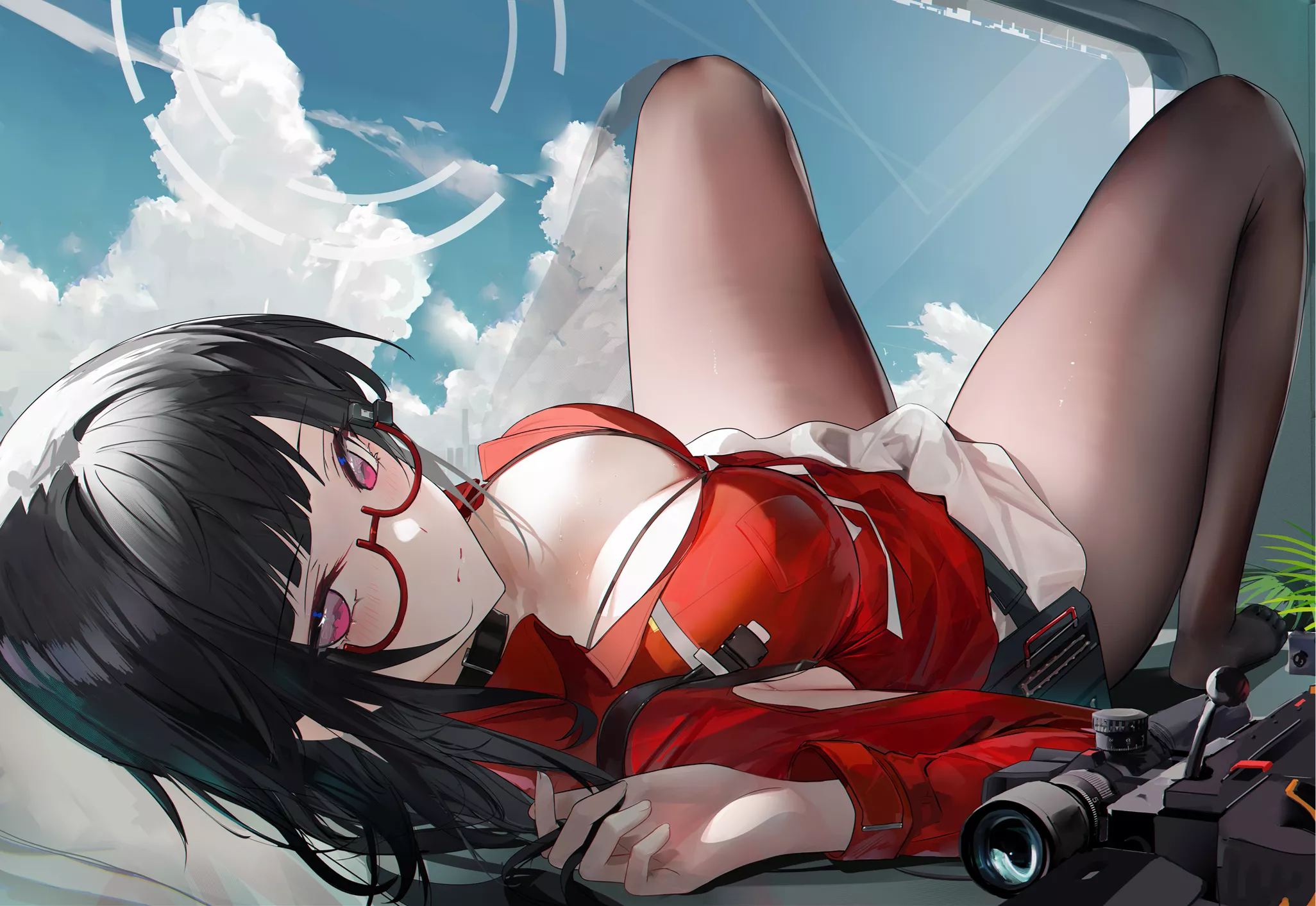 Laying with her Camera posted by CheetahSperm18