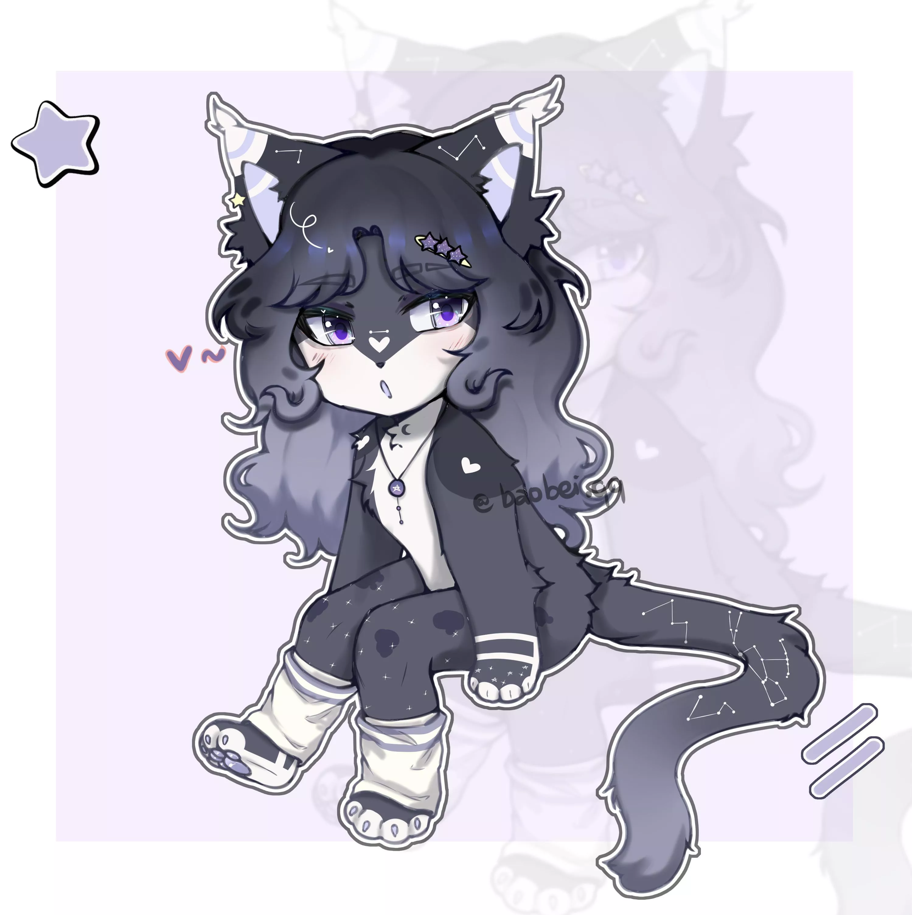 my fursona :)) what do u think ab her? posted by Unlikely_Horror6328