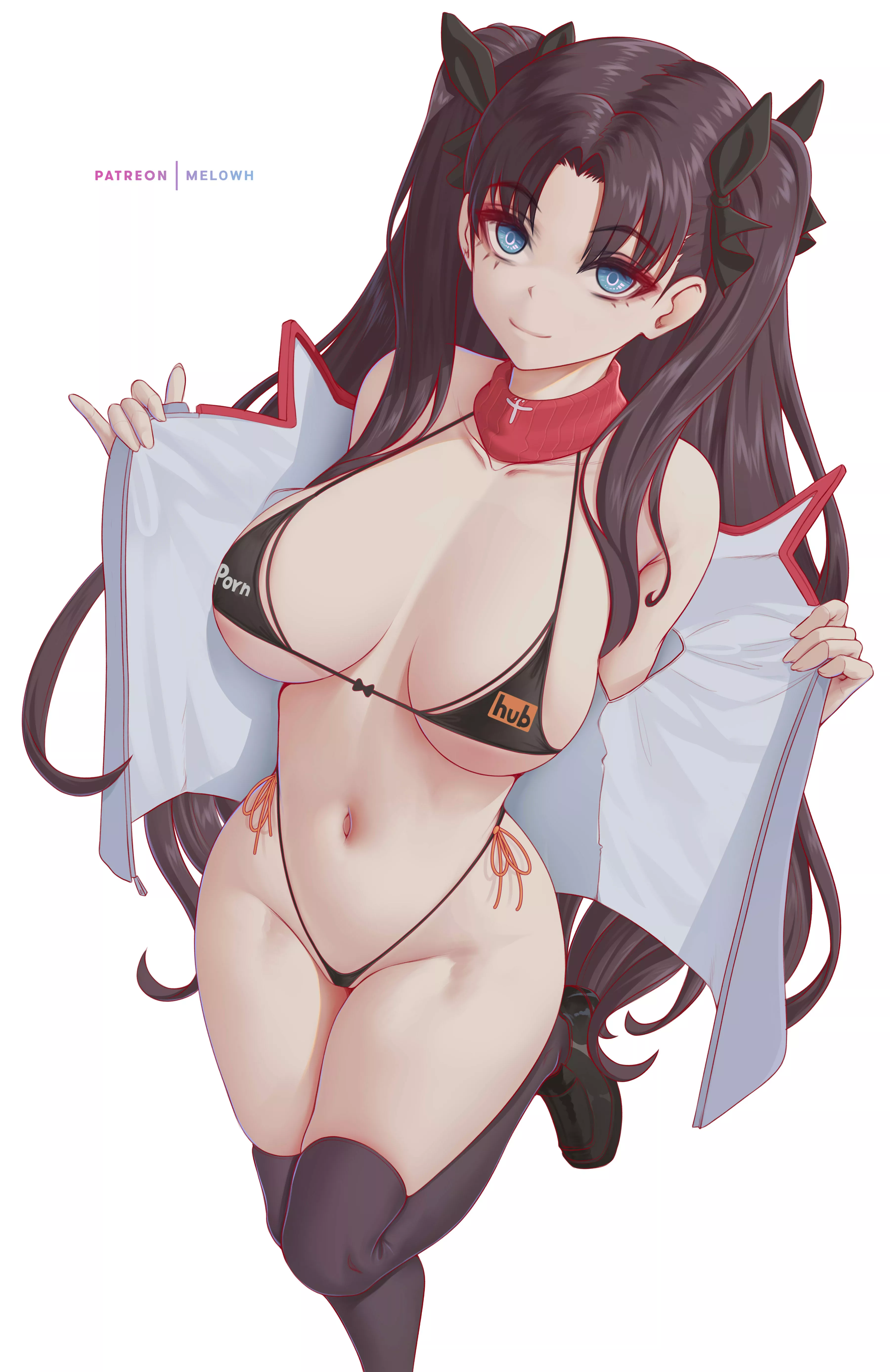 Rin Tohsaka in bikini posted by xSaviour_N