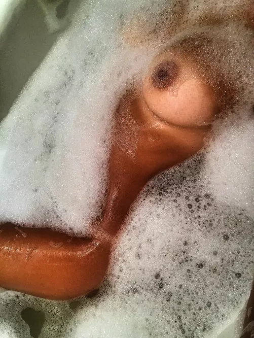 Soap bubbles so pleasantly caress my skin when I take a bath by AbackFreckle97