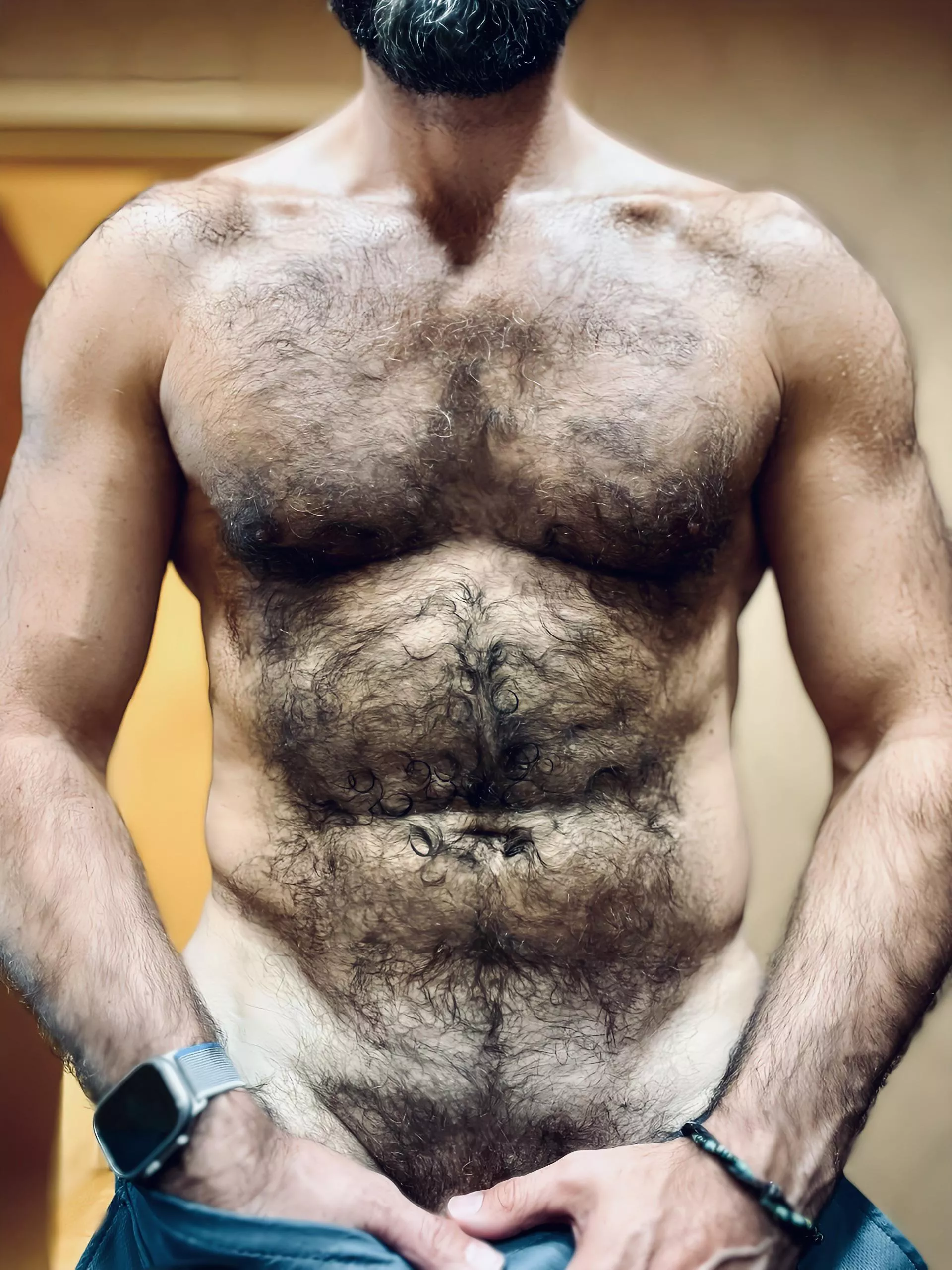 The gym helps with almost all the muscle pumping…. Just the one to go… posted by Just-Maybe-1972