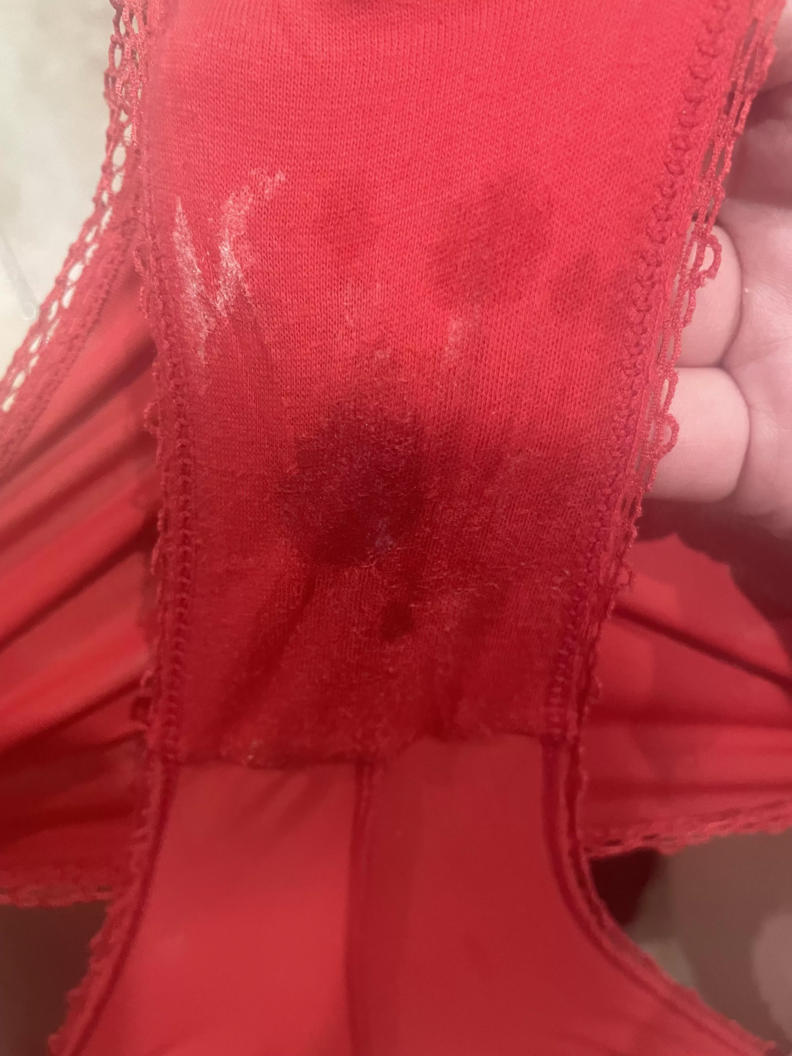 The outcome after wearing my panties for 30 minutes posted by Only-katekarx