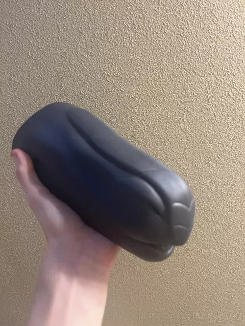 Here is my Janine Muzzle in Dark blue. So pretty and man does she feel good too! by Alistar302