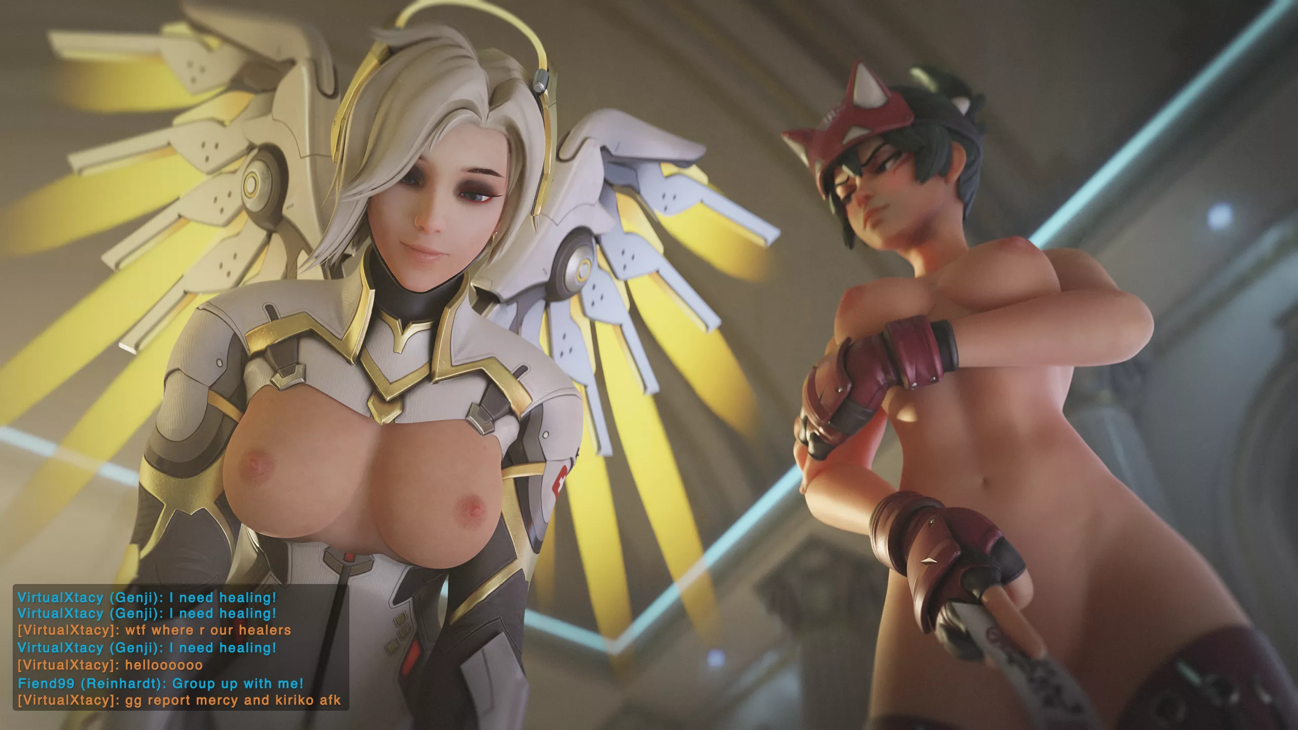 Pocket healers Mercy and Kiriko (VirtualXtacy) posted by VirtualXtacyy