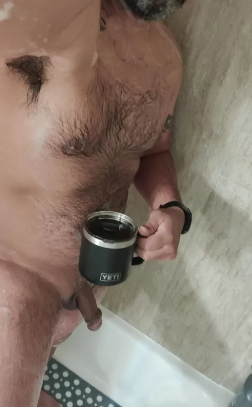 Shower coffee to start my day by manrunswild