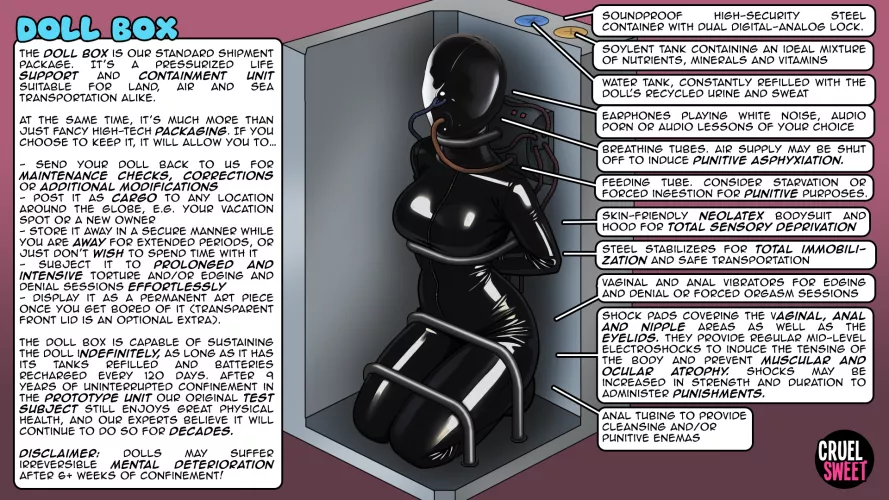 The Latest in long-term sex slave storage and transportation technology by Thetasktaker_1220