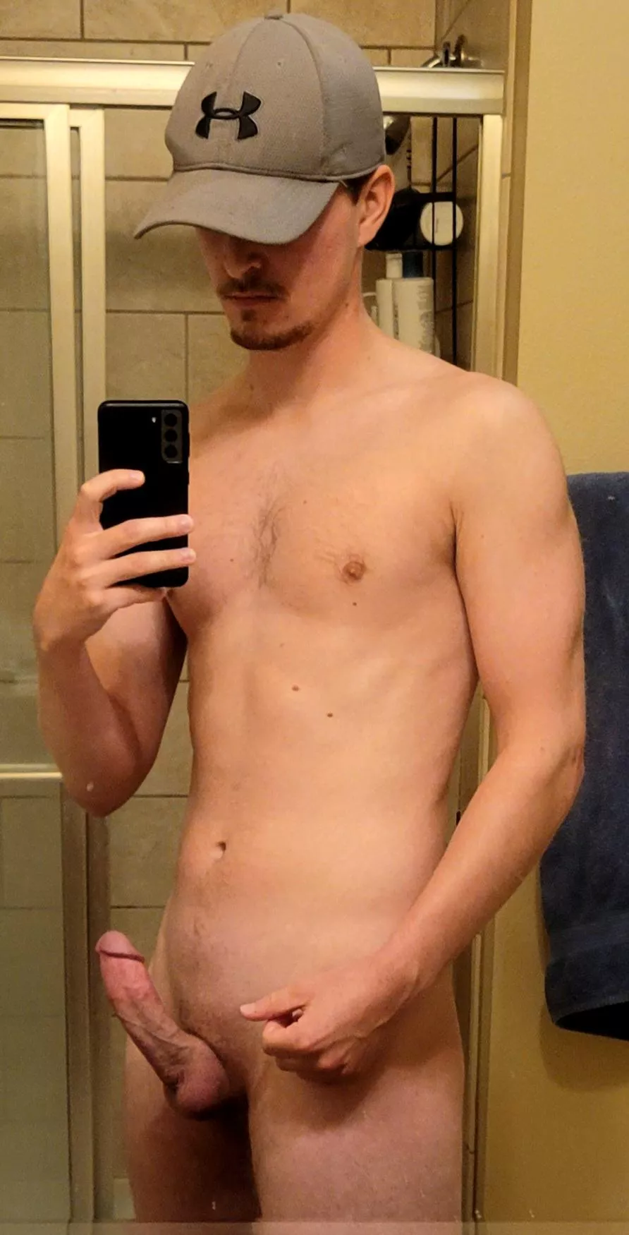 A couple weeks ago I shared a pic here and it was the first time anyone had seen me naked. What do you think of round two? posted by InfiniteMammoth2