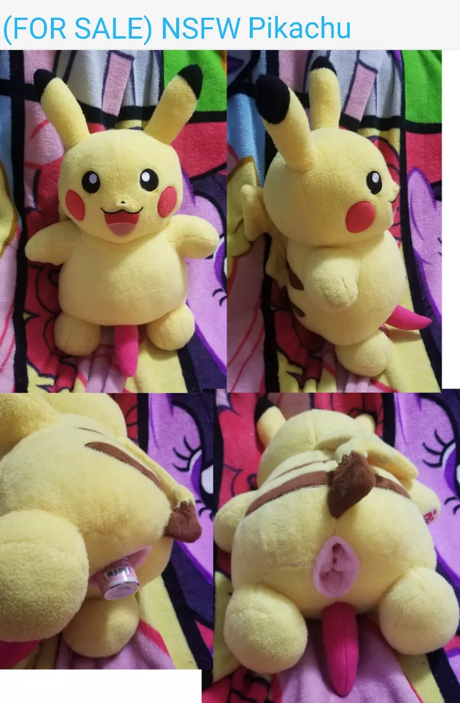 (FOR SALE) NSFW fuckable male Pokemon Pikachu with useable anus plus plush penis [M] (Furrysale) posted by Furry-sale