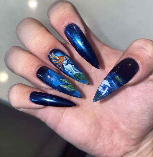 Hand painted mermaid set 🧜‍♀️ by kimcheeekz