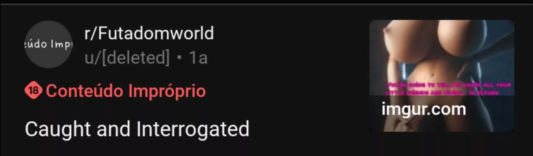 Help finding a caption by FunSpermFacts