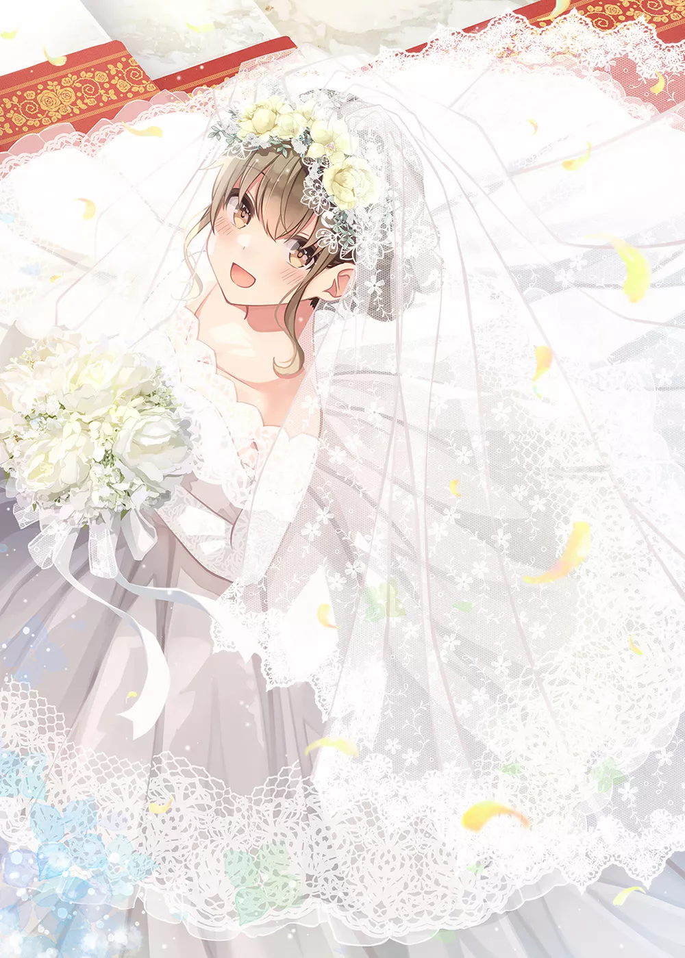 Kaoru in a wedding dress posted by smolbaka