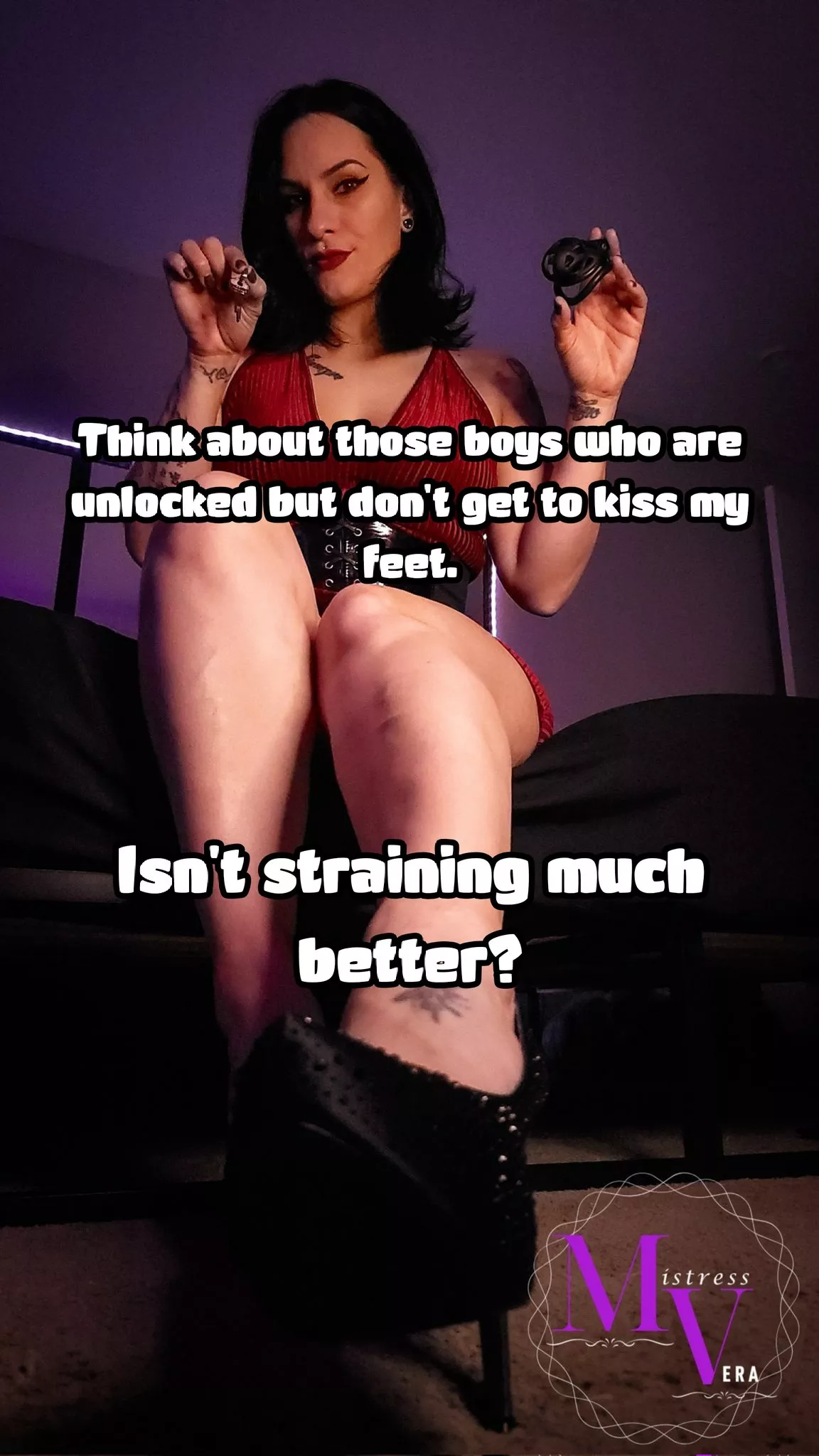 Lucky boy. posted by MistressVeraOfficial