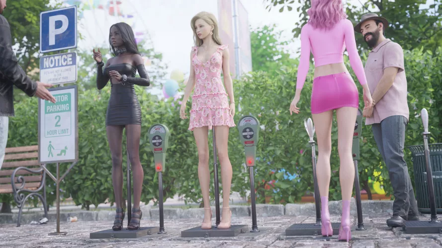 Public pet parking on pears of anguish (LCFRVSJSS) by Flappabill