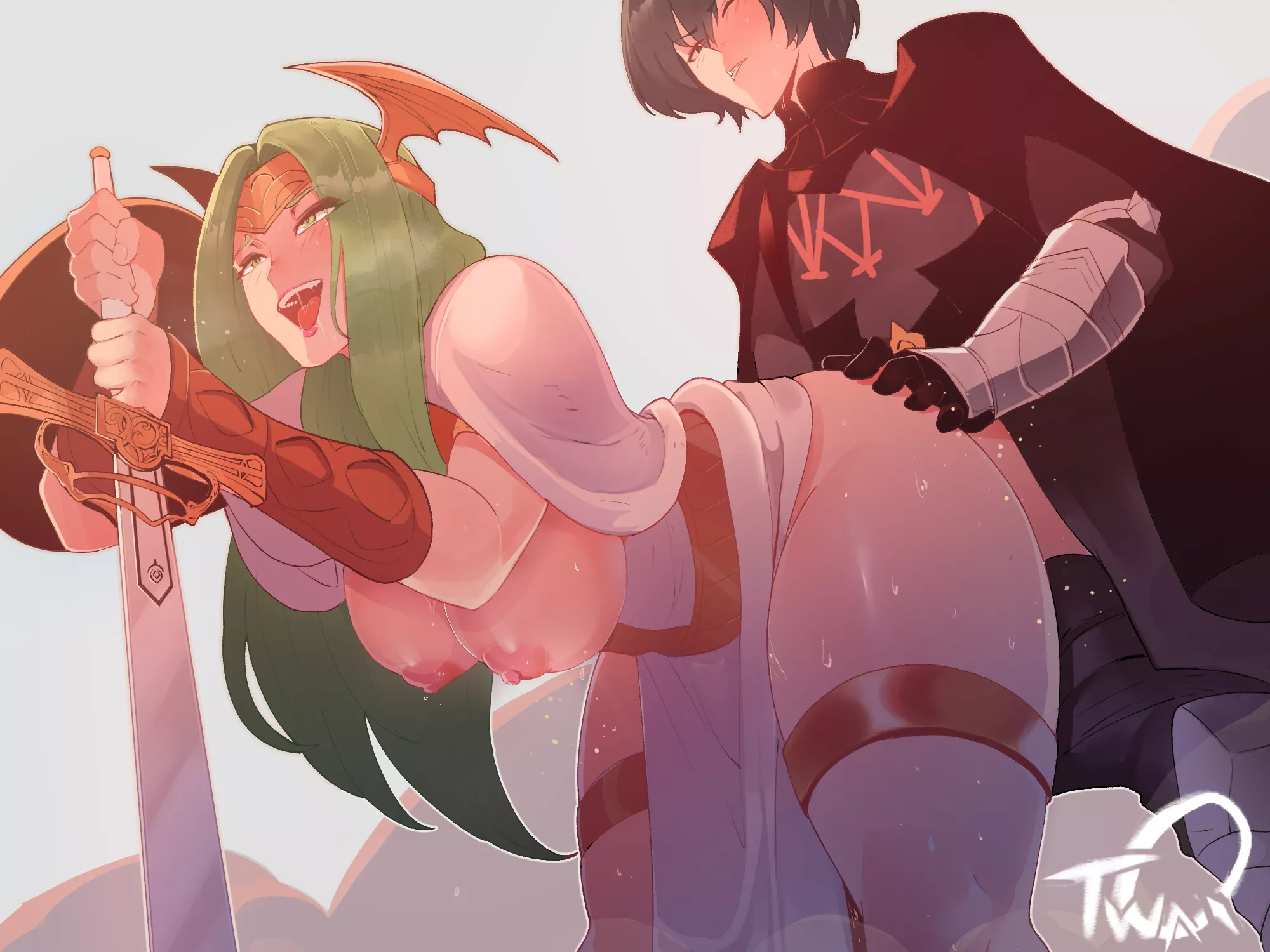 Byleth and Rhea (ThiccwithaQ) posted by Ricky190