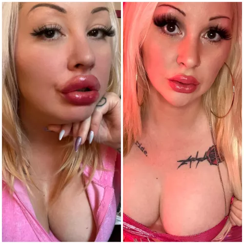 Do my lips look better on the left or right? (More info in post) by laylabimbo