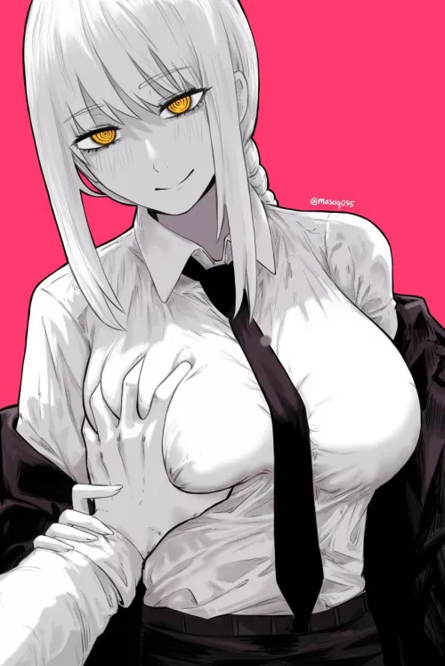 Feeling Makima’s breast by reversedturnover