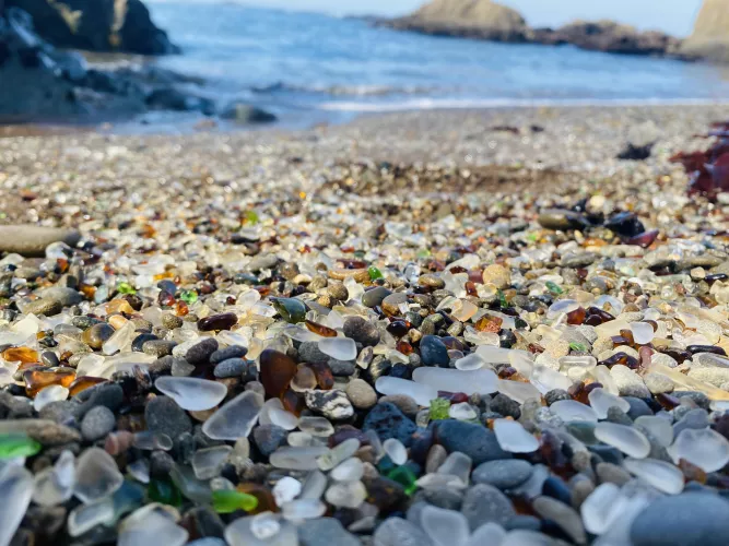 Glass beach in California by teatsfortots