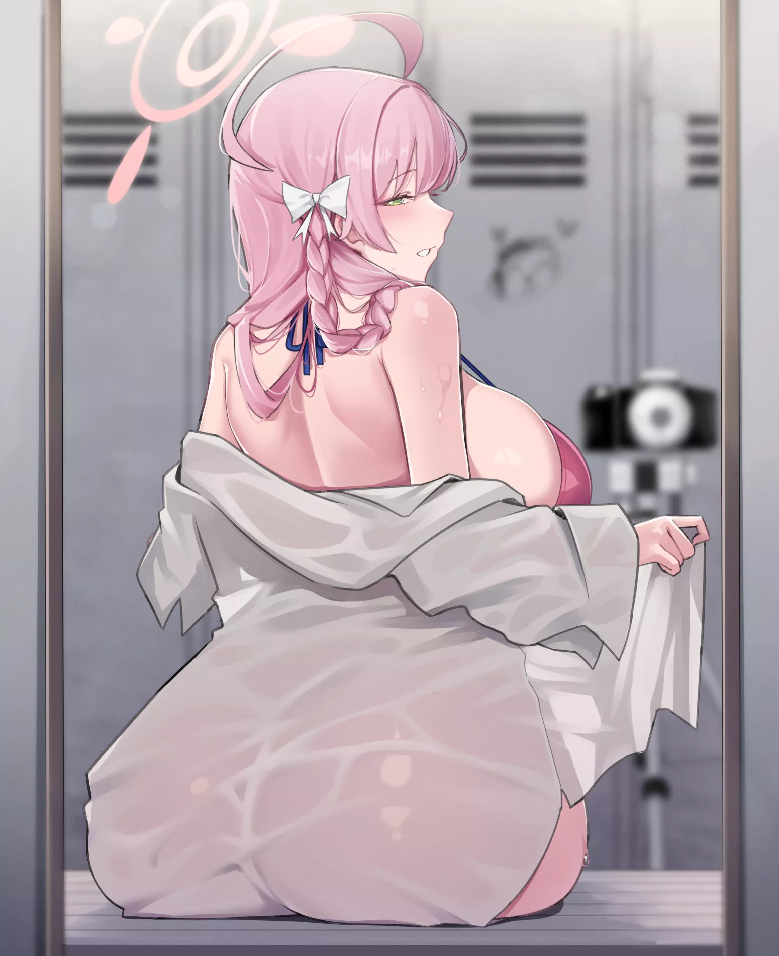 Hanako in the locker room (YzR) [Blue Archive] posted by llamanatee