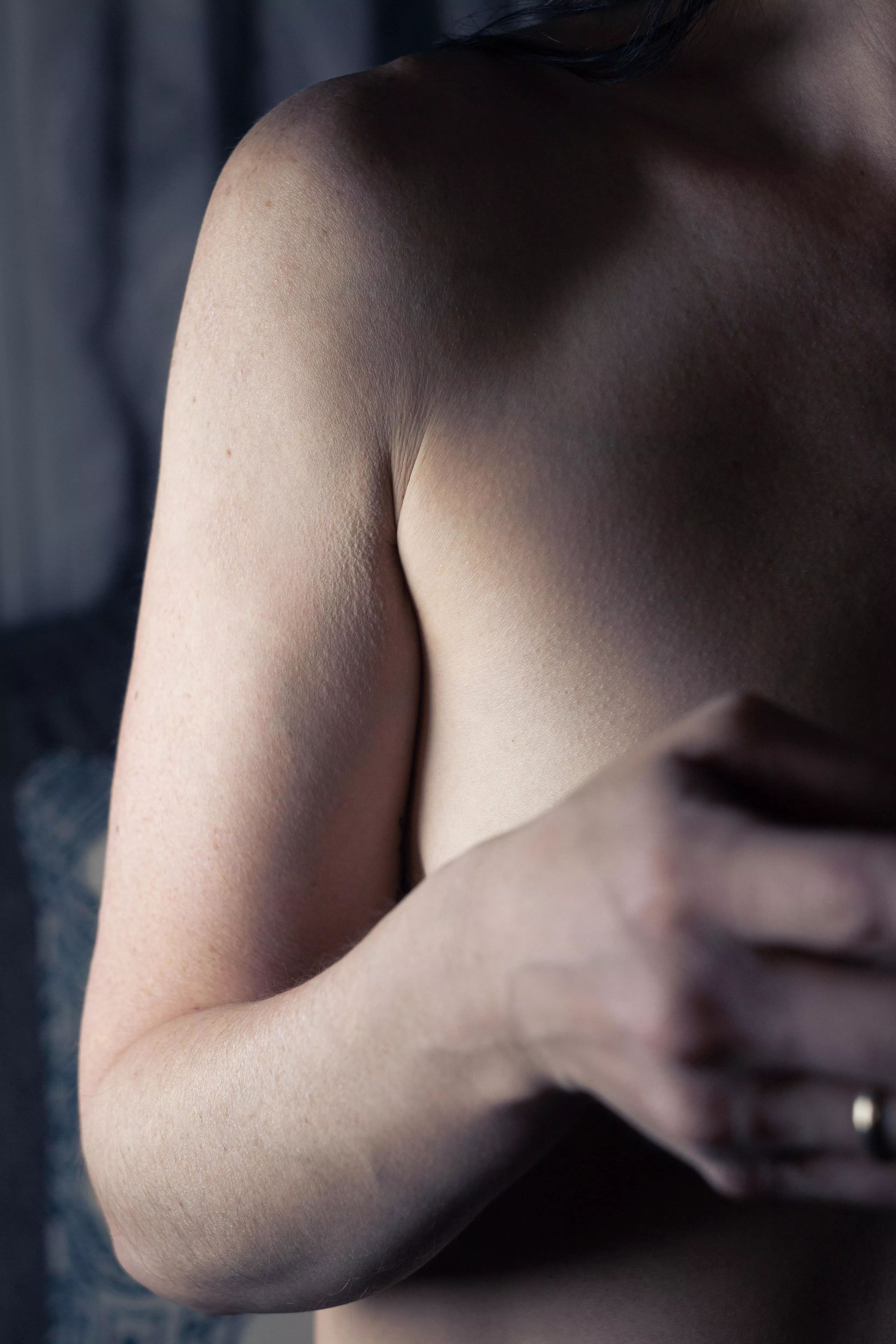 I got a little chilly during a shoot and accidentally got goosebumps posted by VeryVeronicaOfficial