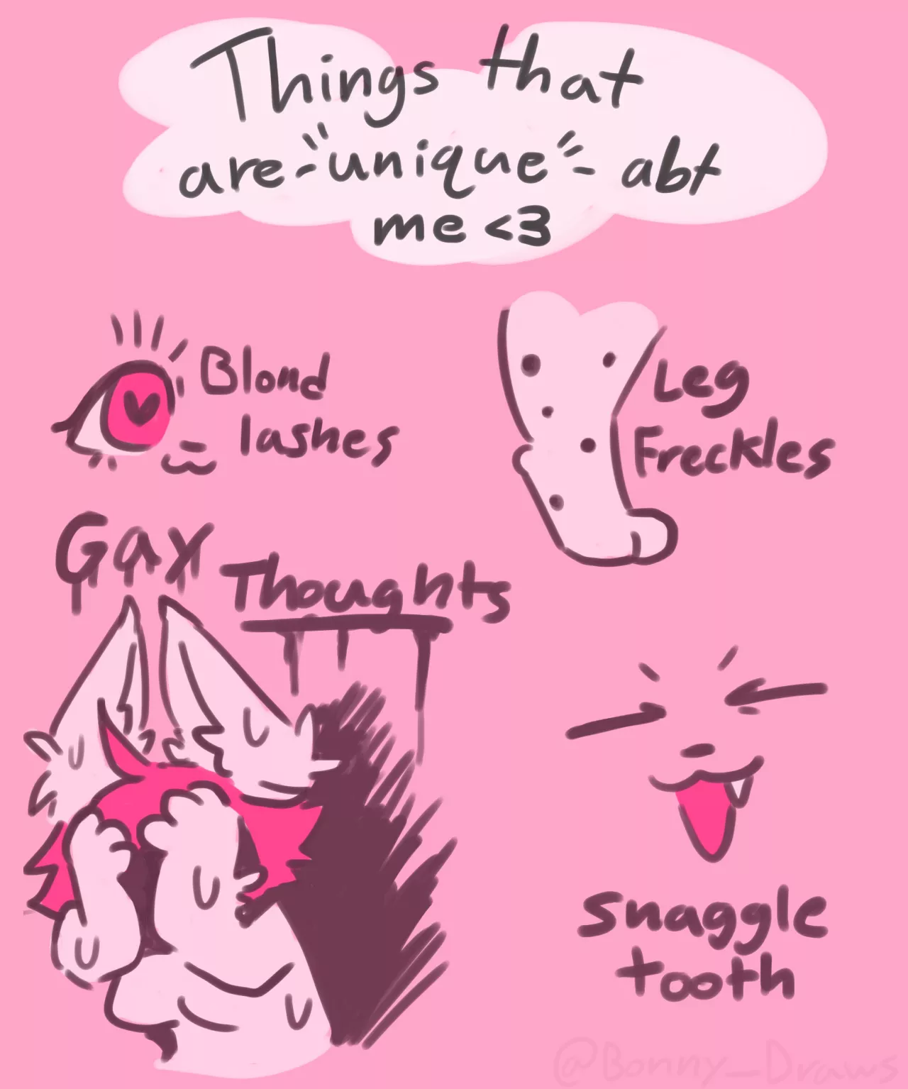 (OC) Unique things Abt me posted by BonnyDraws