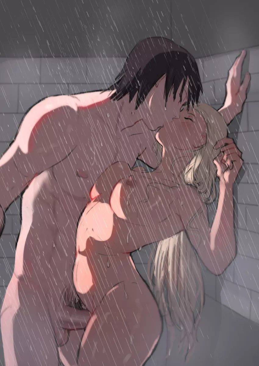 Sai and Ino in the shower (Monday Mint) posted by NarutinhoFoxy