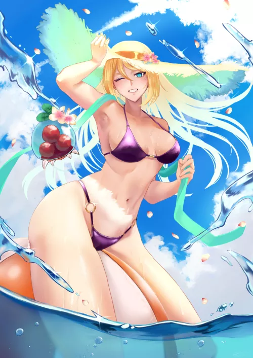 Summer Vacation Samus ( Jin) [Metroid] by Seaquences