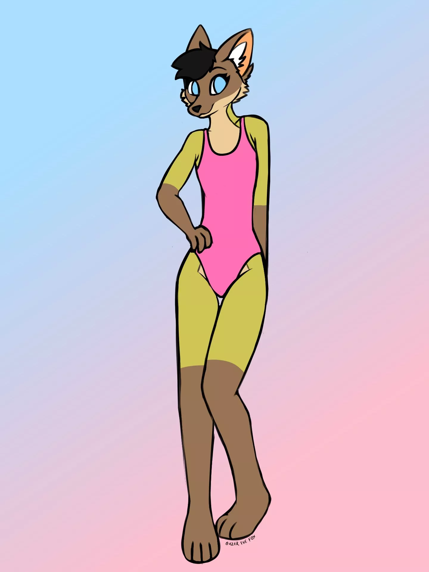 Swimsuit season 💕 (GazerTheFox on Twitter/Insta) posted by GazingFox