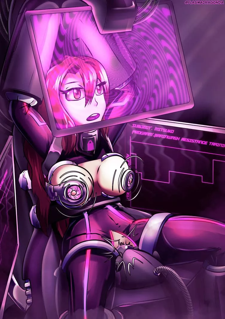 The machine says brainwash resistance training, her blank stare says otherwise (@PlasmaDragonDA) posted by MxSummer