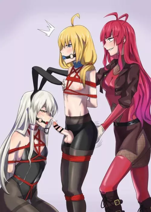 Two Femboys and his Mistress by Trust_Reddit69