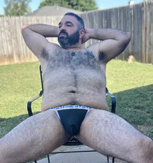 Was feeling like I was contributing to the heat… just kidding. LoL by BearlyVets